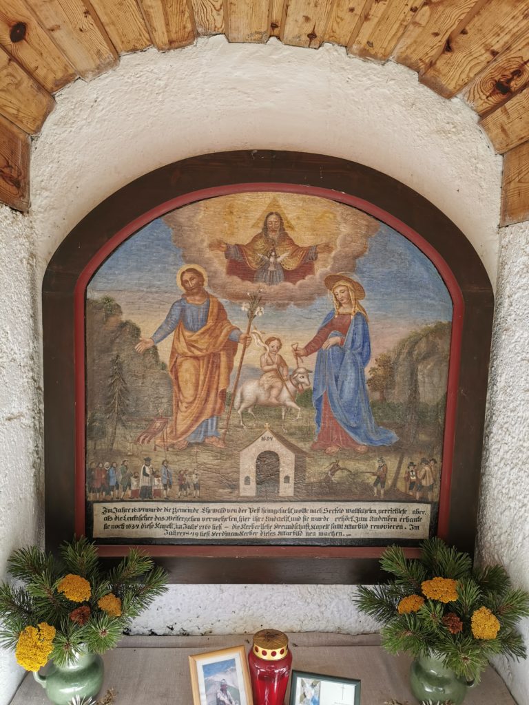Das Altarbild der Pestkapelle Ehrwald