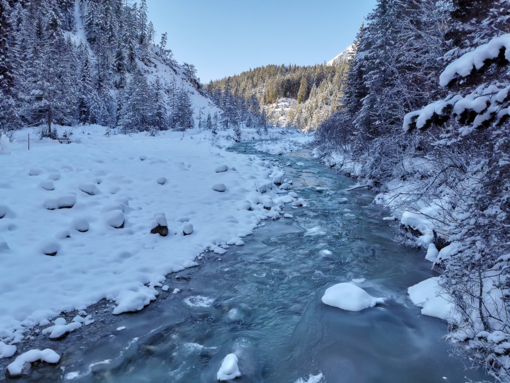 Gaistal Winter: Die kalte Leutascher Ache